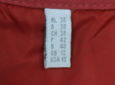 Mens UK Size 12 Lakeland Red Quilted Coat