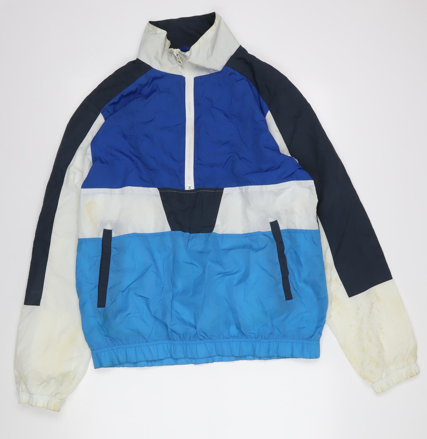 Mens UK Size M Topman Multicoloured Windbreaker Coat
