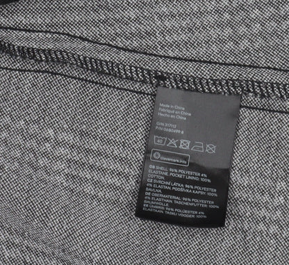 H&M Women's Grey Plaid Blazer Jacket Size 12