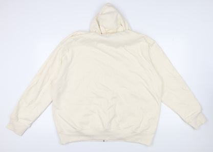 Mens UK Size 2XL ASOS Ivory Full Zip Hoodie