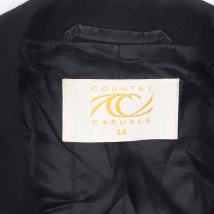 Country Casuals Black Blazer, Women, Size 16, Classic Style