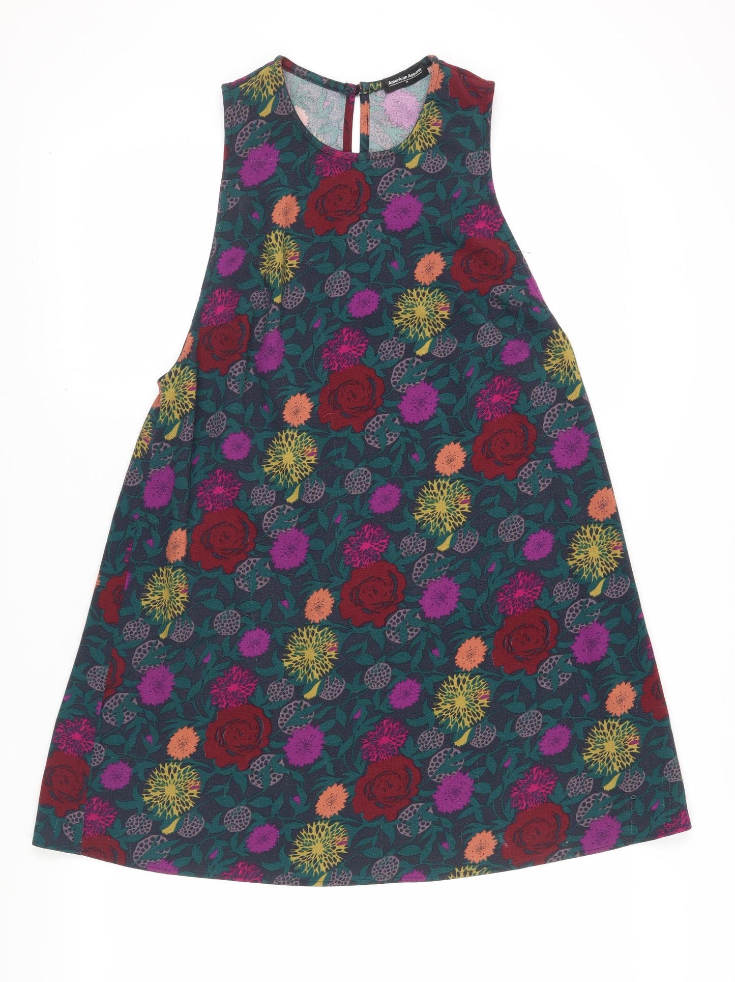 American Apparel Floral Women's Dress M Multicoloured