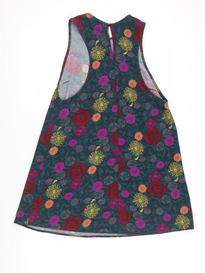 American Apparel Floral Women's Dress M Multicoloured