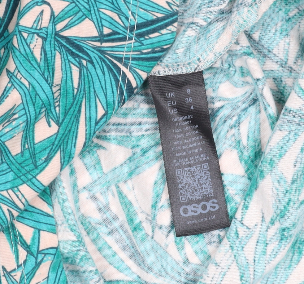 ASOS Women's Multicoloured A-Line Dress Size 8