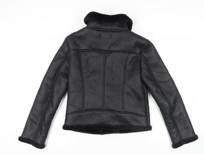 Missguided Women's Black Biker Jacket Size 8