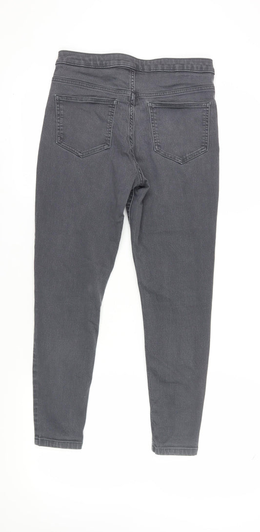 Womens UK Size 12 Marks and Spencer Regular Fit Skinny Grey Jeans