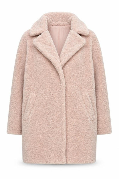 Womens UK Size 12 New Look Pink Overcoat