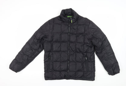 Mens UK Size S Leaveland Black Puffer Jacket