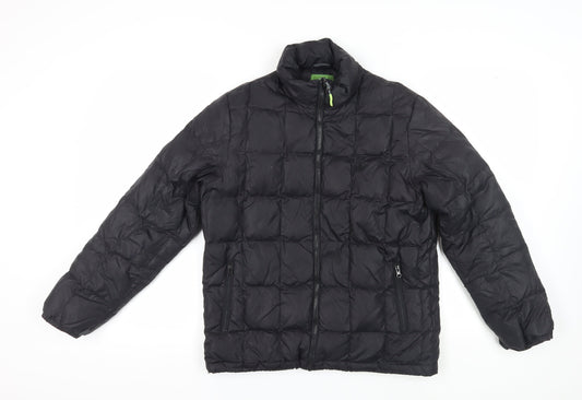 Mens UK Size S Leaveland Black Puffer Jacket