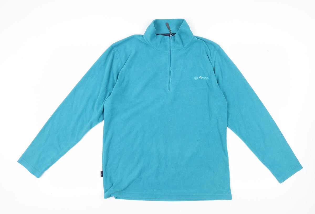 Additional front view of Granite Outdoors Blue 2XL unisex pullover sweatshirt