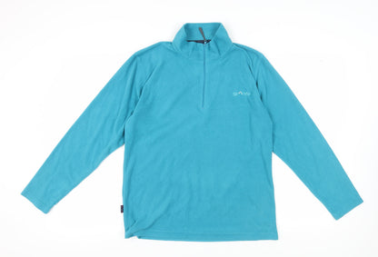 Additional front view of Granite Outdoors Blue 2XL unisex pullover sweatshirt