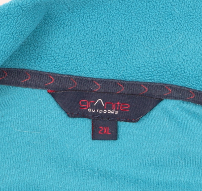 Additional view of Granite Outdoors Blue 2XL unisex pullover sweatshirt