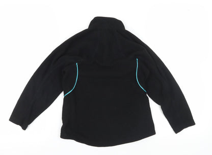 PBsport Boys Black Lightweight 1/4 Zip Fleece Sweatshirt
