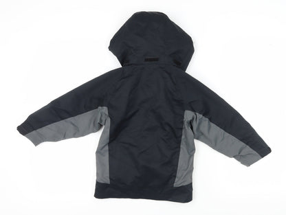 Hi Gear Boys' Black Grey Puffer Jacket 3-4 Years Hooded