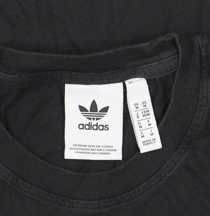 Adidas Men's Black M Logo Short Sleeve T-Shirt