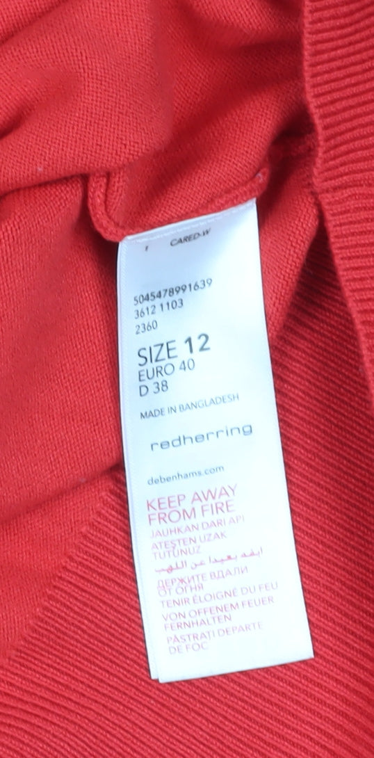 Womens UK Size 12 Red Herring Multicoloured Jumper Jumper