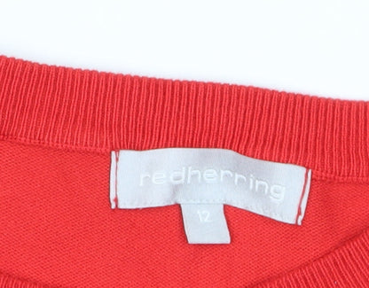 Womens UK Size 12 Red Herring Multicoloured Jumper Jumper