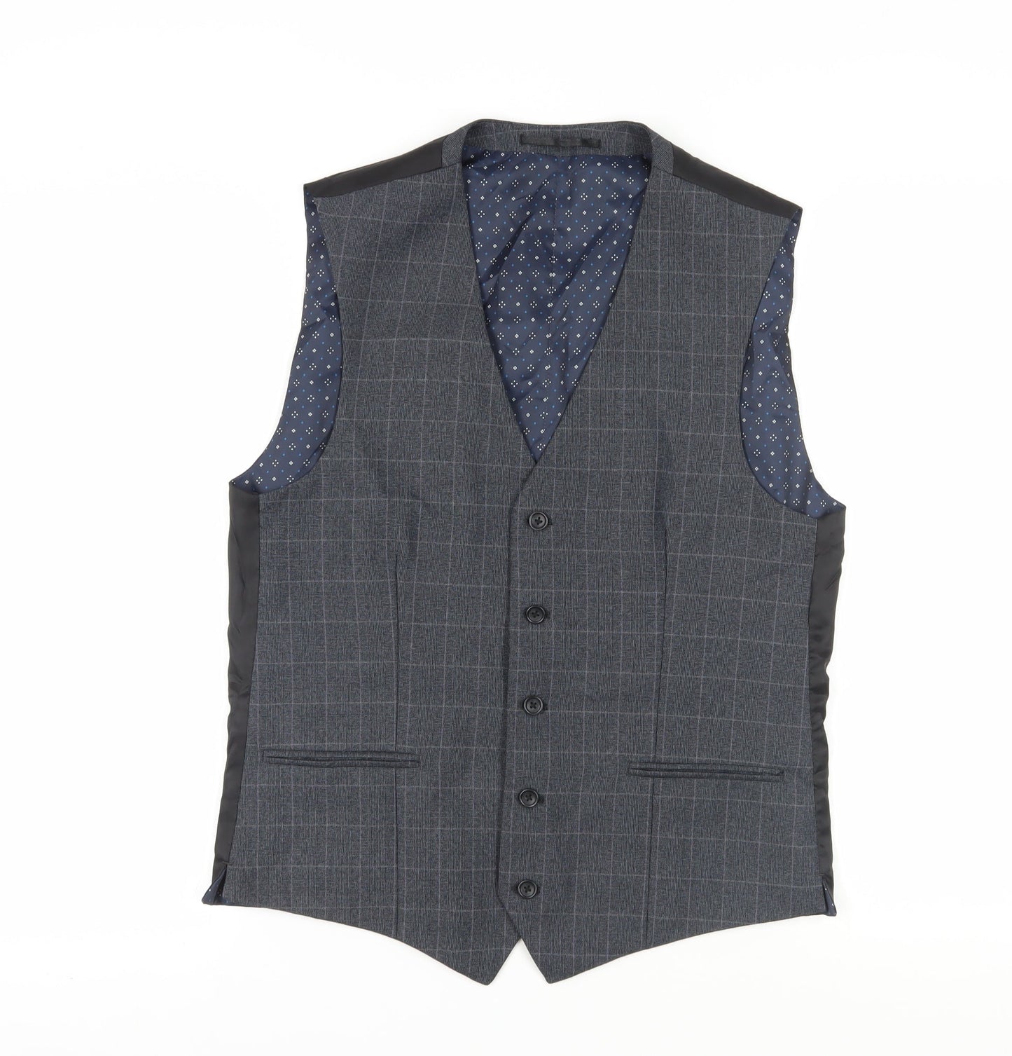 Mens UK Size 40 NEXT Regular Grey Suit Waistcoat
