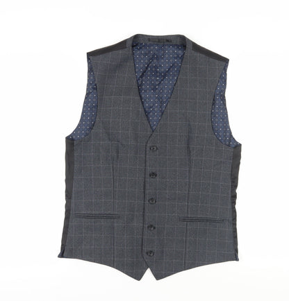 Mens UK Size 40 NEXT Regular Grey Suit Waistcoat