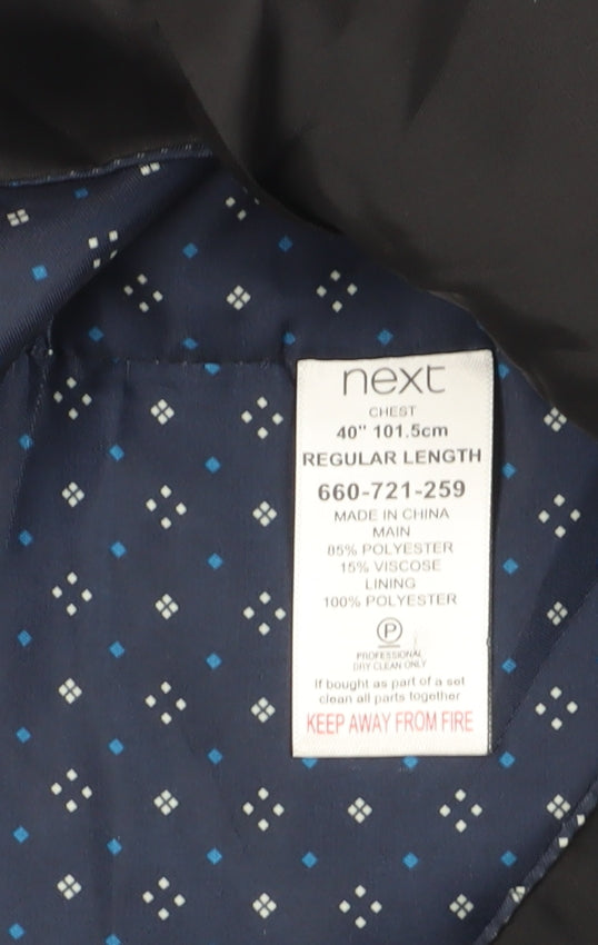 Mens UK Size 40 NEXT Regular Grey Suit Waistcoat