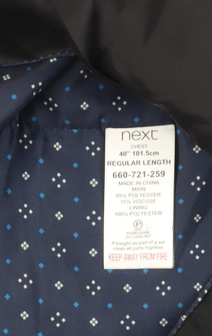 Mens UK Size 40 NEXT Regular Grey Suit Waistcoat