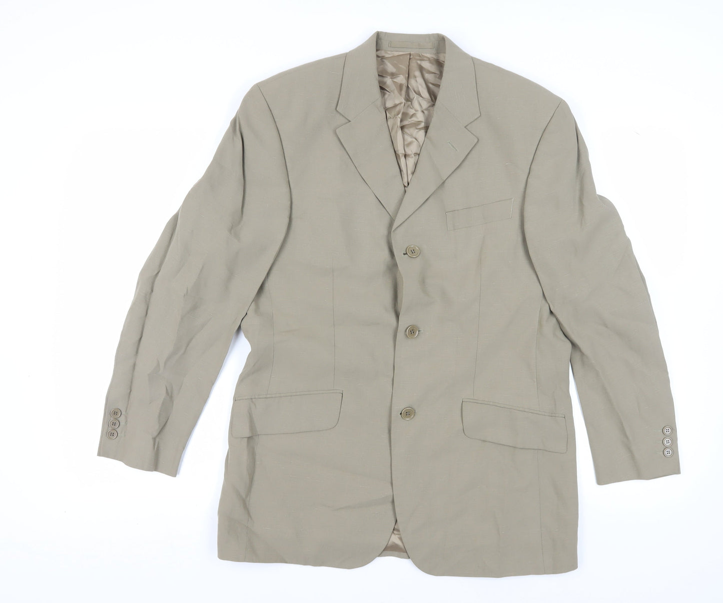 Mens UK Size 38 Linea Regular Beige Suit Jacket