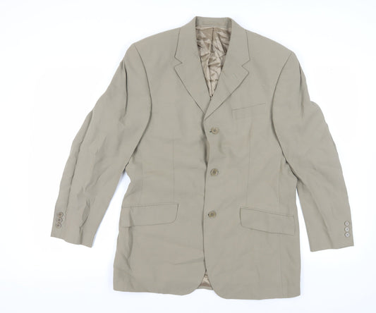 Mens UK Size 38 Linea Regular Beige Suit Jacket