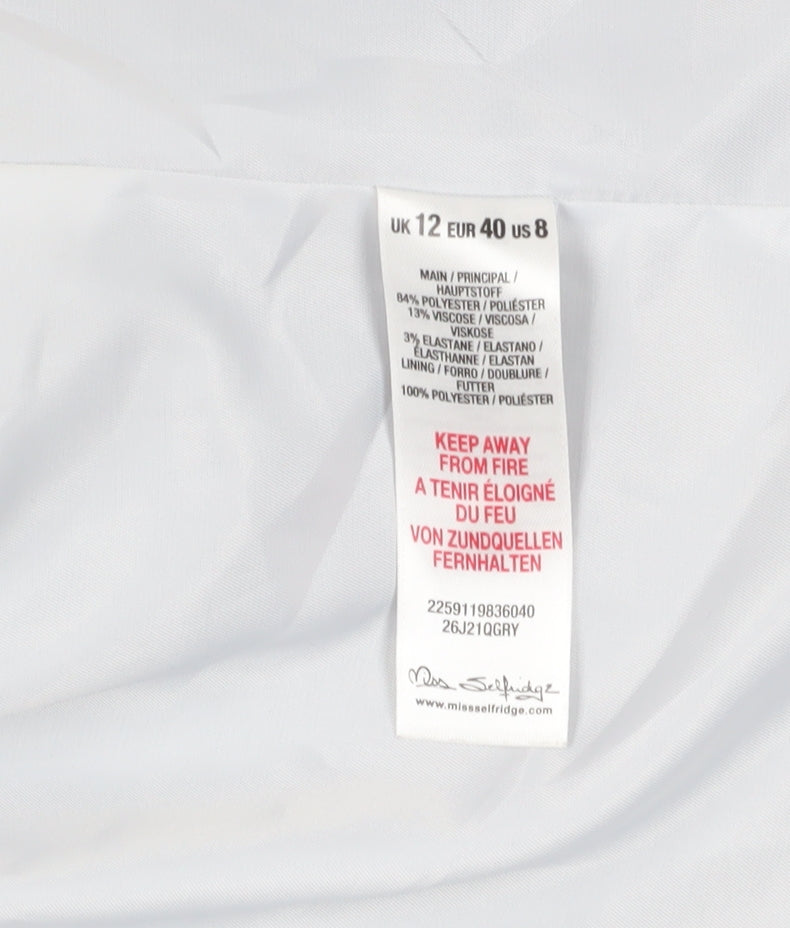 Miss Selfridge Women’s Grey Blazer, Size 12