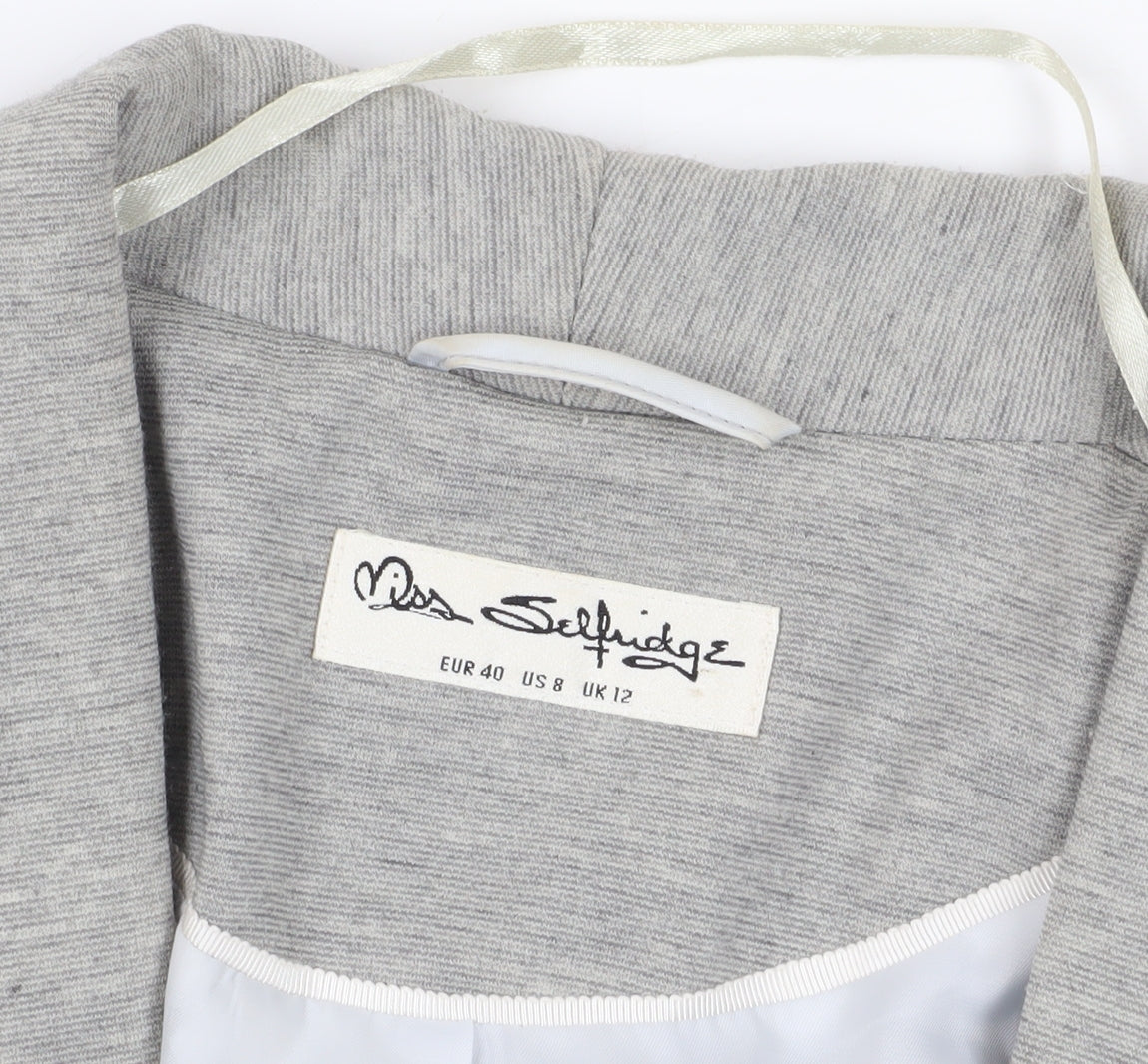 Miss Selfridge Women’s Grey Blazer, Size 12
