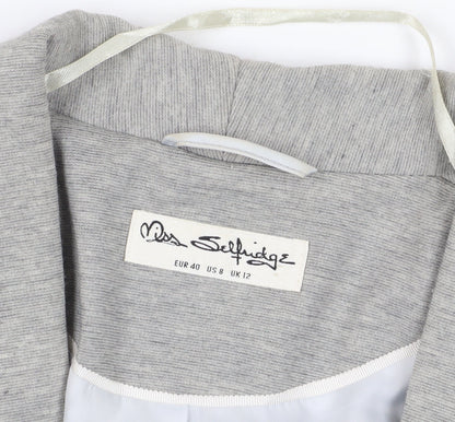 Miss Selfridge Women’s Grey Blazer, Size 12