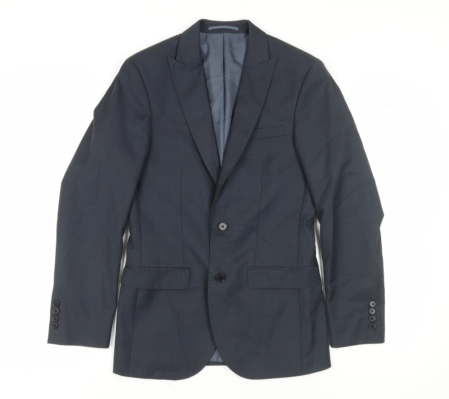Mens UK Size 36 French Connection Regular Blue Suit Jacket