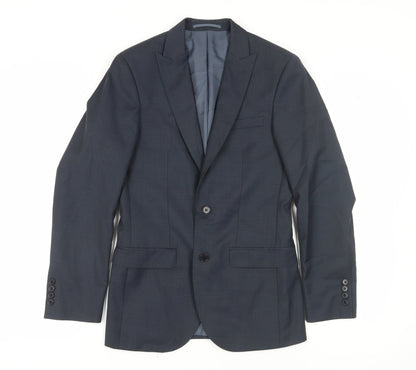 Mens UK Size 36 French Connection Regular Blue Suit Jacket