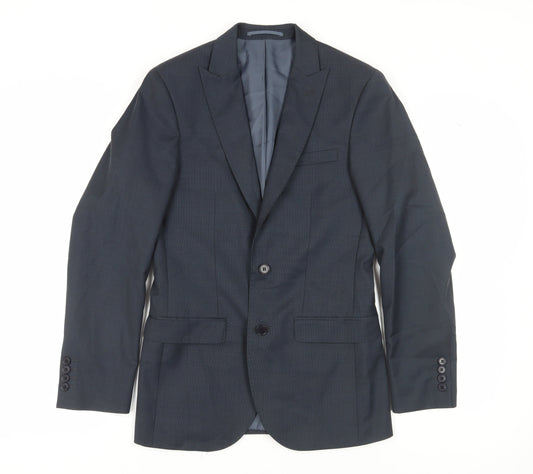 Mens UK Size 36 French Connection Regular Blue Suit Jacket