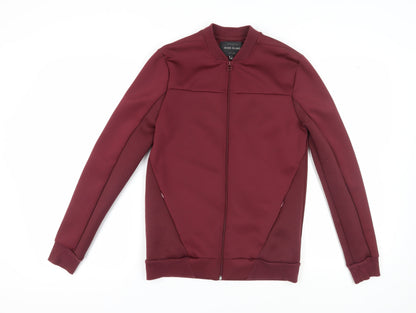 Mens UK Size XS River Island Red Full Zip Sweatshirt