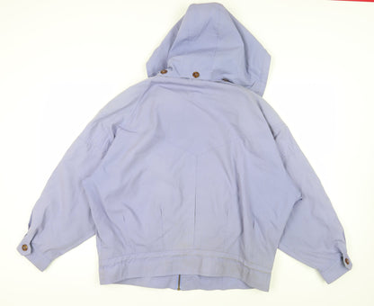 C&A Women's Purple Anorak Jacket Size 14 Relaxed Fit