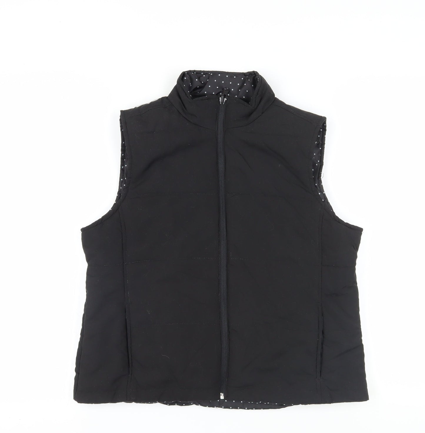 Womens UK Size M Mia Moda Black Gilet