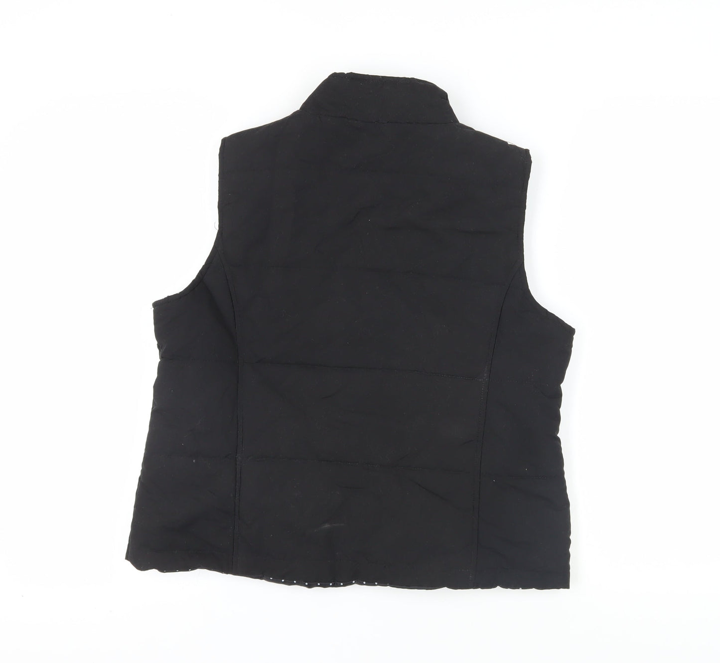 Womens UK Size M Mia Moda Black Gilet