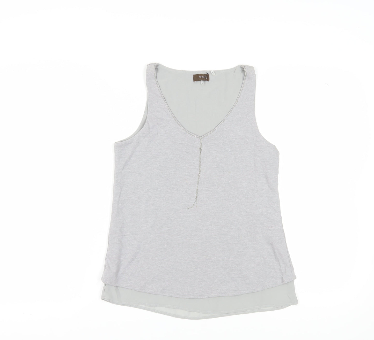 Crosby Women's Grey Linen Blend Tank