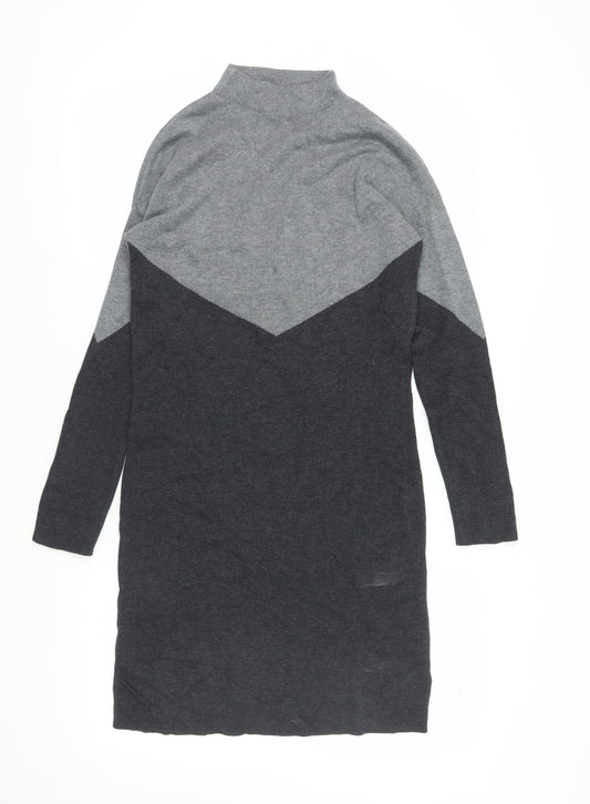 Cynthia Rowley Women's Grey Jumper Dress M