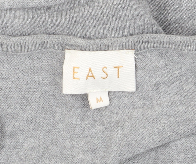 East Women's Grey Cotton Jersey Long Sleeve Top M