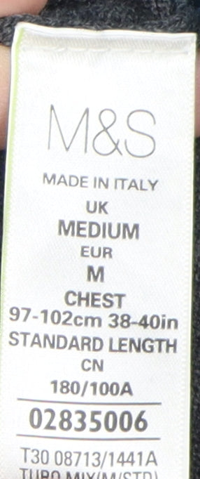 Marks and Spencer Men's Blue Pullover Jumper M