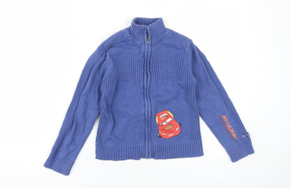 Sun-city Boys Blue Cars Full Zip Jumper 8 Years - Casual Wear