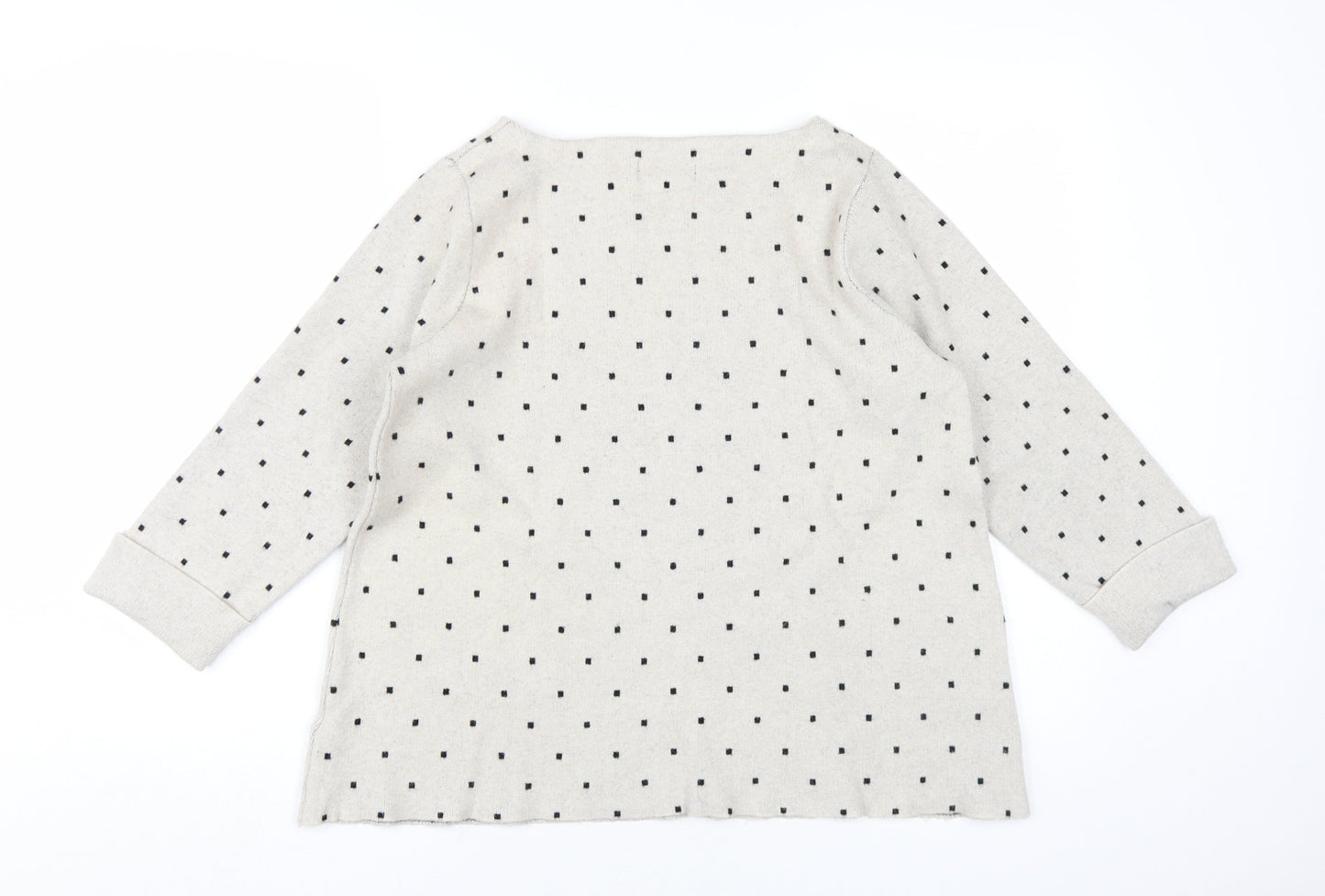 Womens UK Size L Cynthia Rowley Beige Pullover Jumper