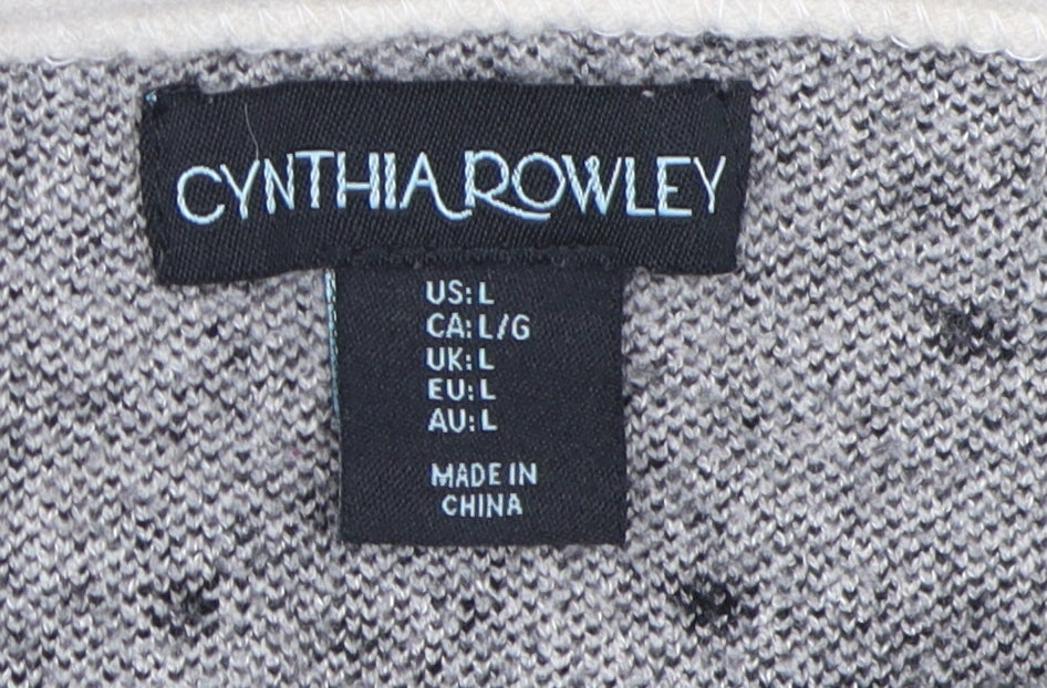 Womens UK Size L Cynthia Rowley Beige Pullover Jumper