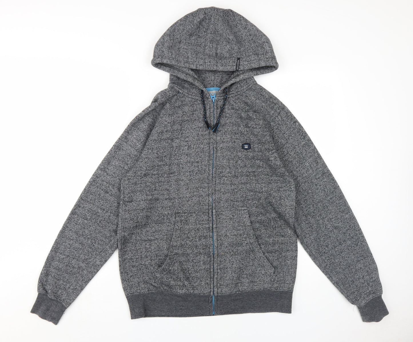 Mens UK Size S Billabong Grey Full Zip Hoodie
