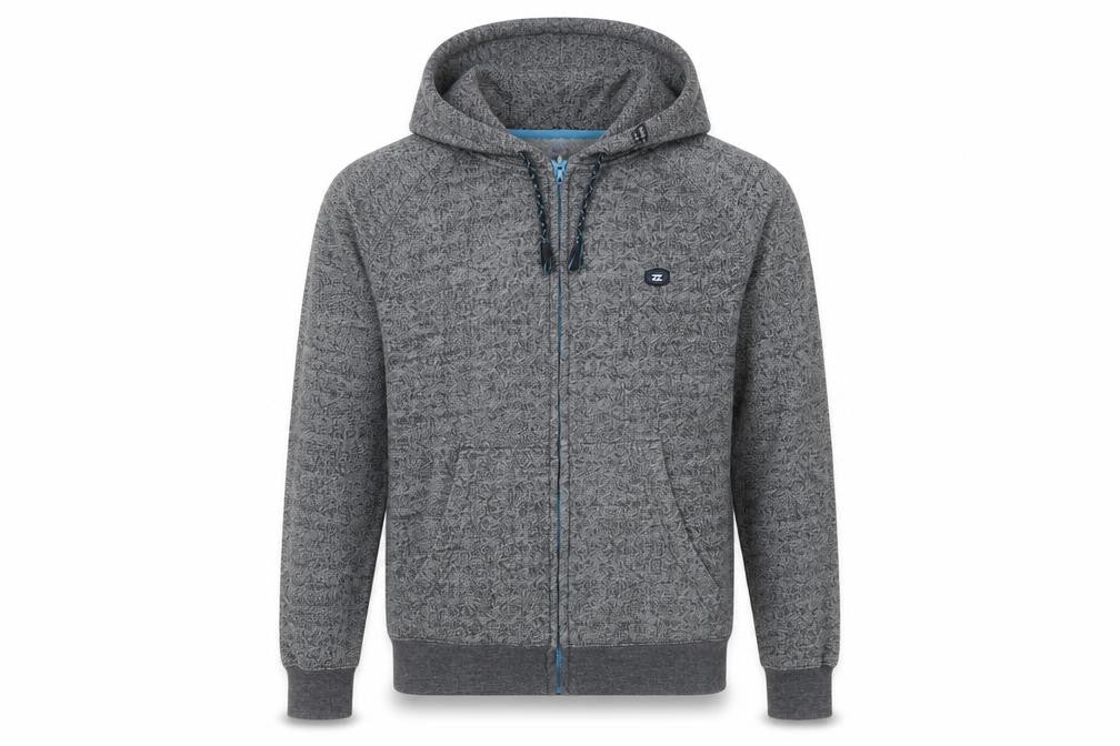 Mens UK Size S Billabong Grey Full Zip Hoodie