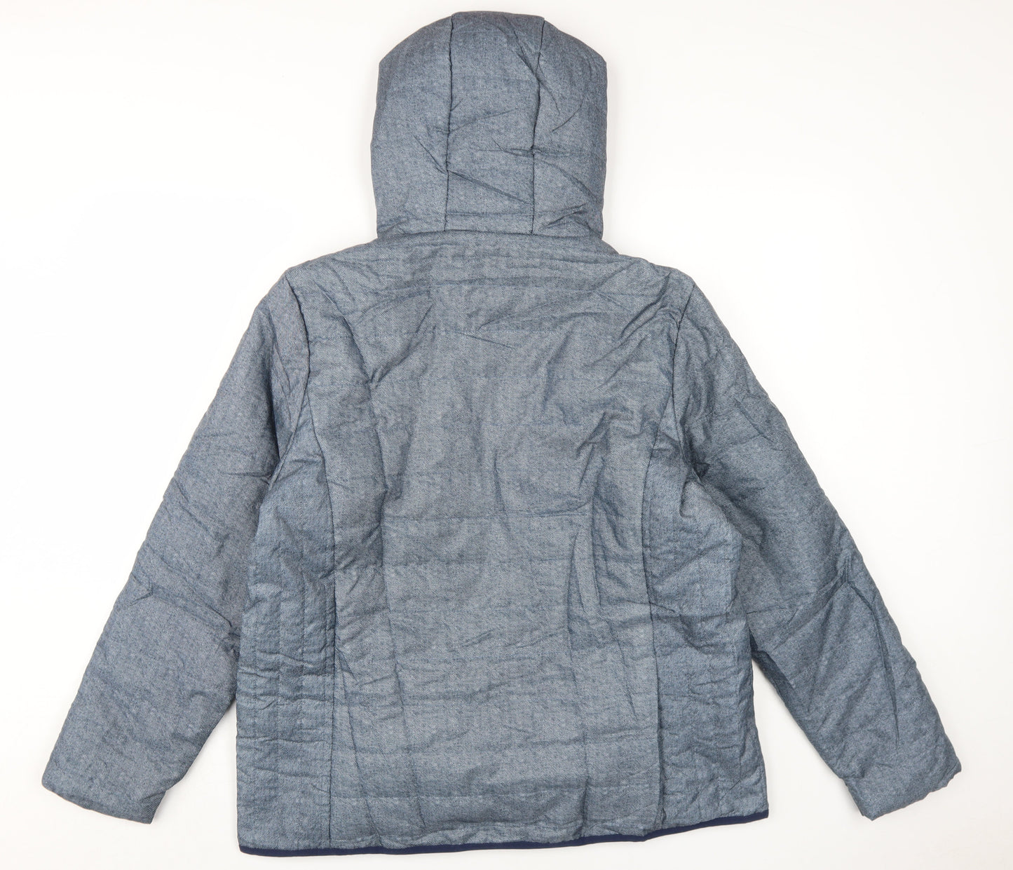 Womens UK Size M Nathalie Andersen Blue Puffer Jacket