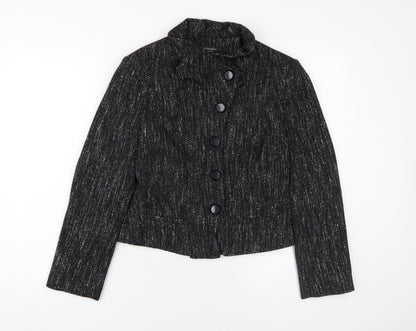 Principles Petite Black Cropped Jacket - Size 8