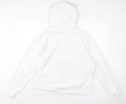 Mens UK Size L Champion White Pullover Hoodie