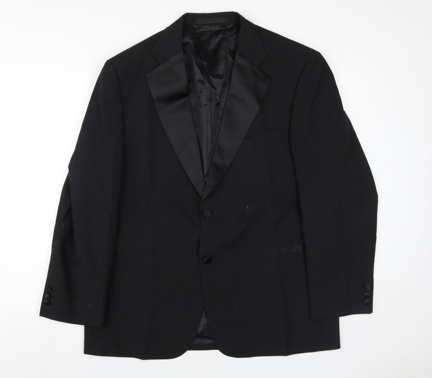 Mens UK Size 42 Marks and Spencer Regular Black Suit Tuxedo